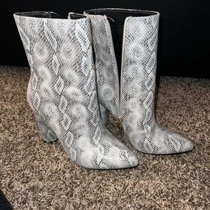 Snake skin boots